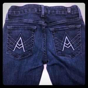 7 For All Mankind jeans ‘A’ pocket- sz 25